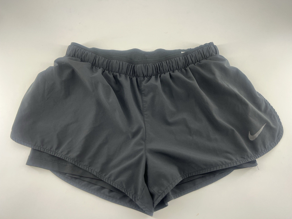 Nike Set Running Shorts XL Dri Fit Black Lined Outdoor Athletic Women